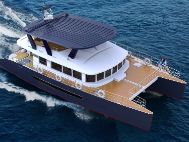 72FT Aluminum Catmaran Yacht